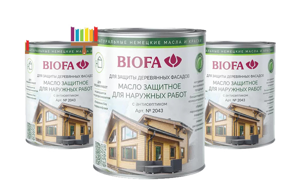 Покраска деревянного дома. Как правильно наносить масла BIOFA